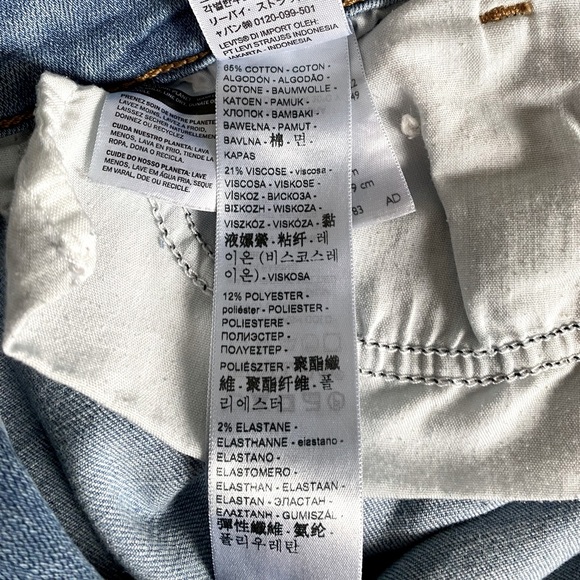 LEVI’S |  Women's 721 High Rise Skinny Light Blue Denim Jeans Size 29 - Picture 9 of 9